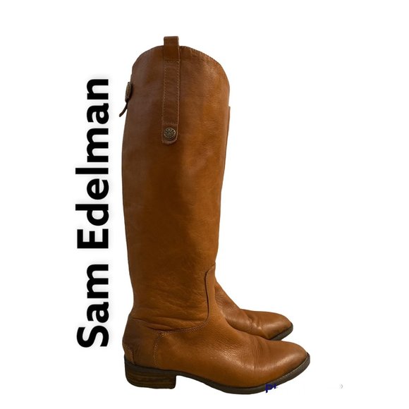 Sam Edelman Shoes - Sam Edelman Penny Riding Leather Boots 9.5 Tan